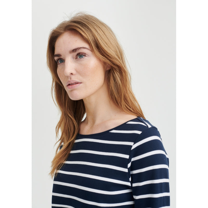 Redgreen Women Catalina long sleeve T-shirt Long Sleeve Tee 168 Navy Stripe