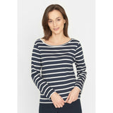 Redgreen Women Catalina long sleeve T-shirt Long Sleeve Tee 168 Navy Stripe