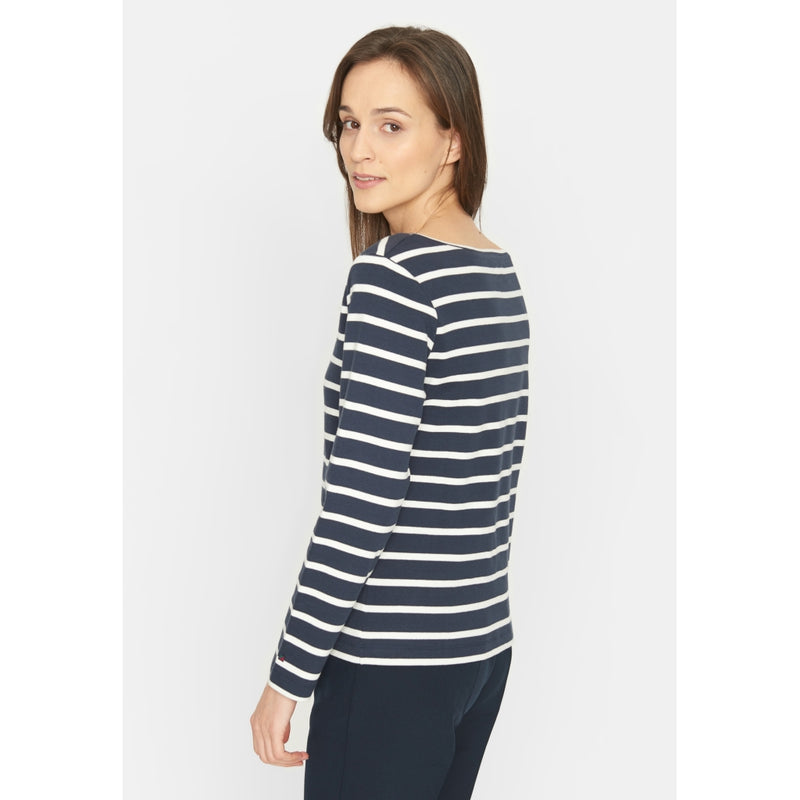 Redgreen Women Catalina long sleeve T-shirt Long Sleeve Tee 168 Navy Stripe