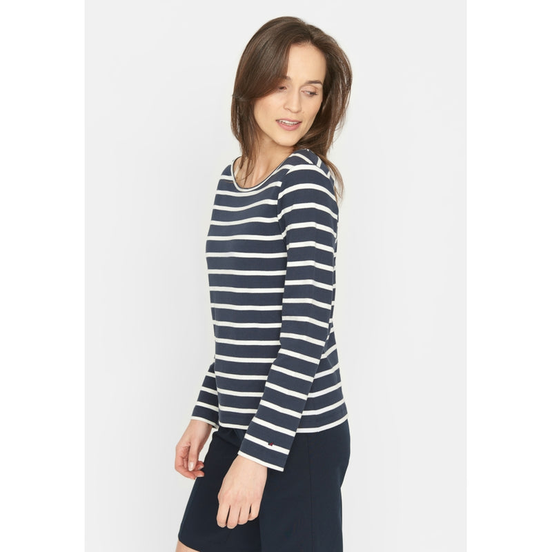 Redgreen Women Catalina long sleeve T-shirt Long Sleeve Tee 168 Navy Stripe