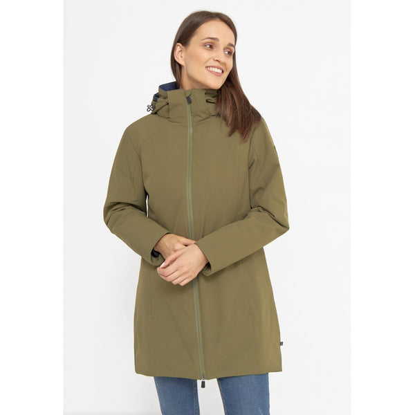 Sea Ranch Cathrine Parka Coat Jackets and Coats 5009 Olive