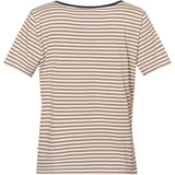 Redgreen Women Cecilie Tee Polo 125 Dark Sand Stripe