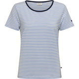 Redgreen Women Cecilie Tee Polo 161 Sky Blue Stripe