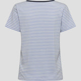 Redgreen Women Cecilie Tee Polo 161 Sky Blue Stripe