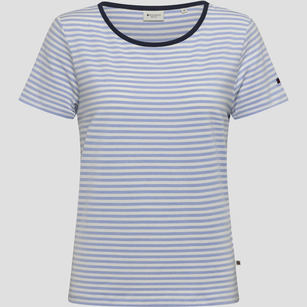 Redgreen Women Cecilie Tee Polo 161 Sky Blue Stripe
