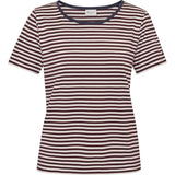 Redgreen Women Cecilie Tee Polo 185 Plum Stripe