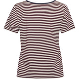 Redgreen Women Cecilie Tee Polo 185 Plum Stripe