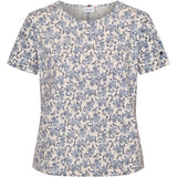 Redgreen Women Celina T-shirt Short Sleeve Tee 363 Blue Pattern