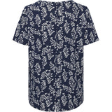 Redgreen Women Celina T-shirt Short Sleeve Tee 368 Navy Pattern