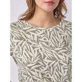 Redgreen Women Celina T-shirt Short Sleeve Tee 373 Light Green Pattern