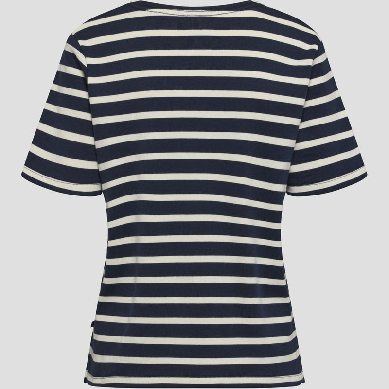 Redgreen Women Cemille T-shirt Short Sleeve Tee 168 Navy Stripe