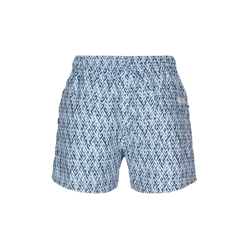 Sea Ranch Chico Printed Swim Shorts Swim Shorts 4019 Deep Ultamarine/White