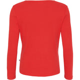 Redgreen Women Ciljla Long Sleeve T-shirt Long Sleeve Tee 047 Dark Red