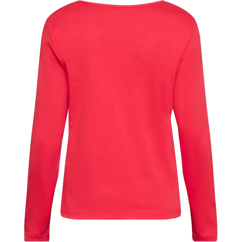 Redgreen Women Ciljla Long Sleeve T-shirt Long Sleeve Tee 047 Dark Red
