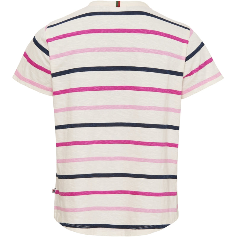 Redgreen Women Cille T-shirt Short Sleeve Tee 145 Pink Stripe