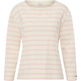 Redgreen Women Claudia T-shirt Long Sleeve Tee 140 Rose Pastel Stripe