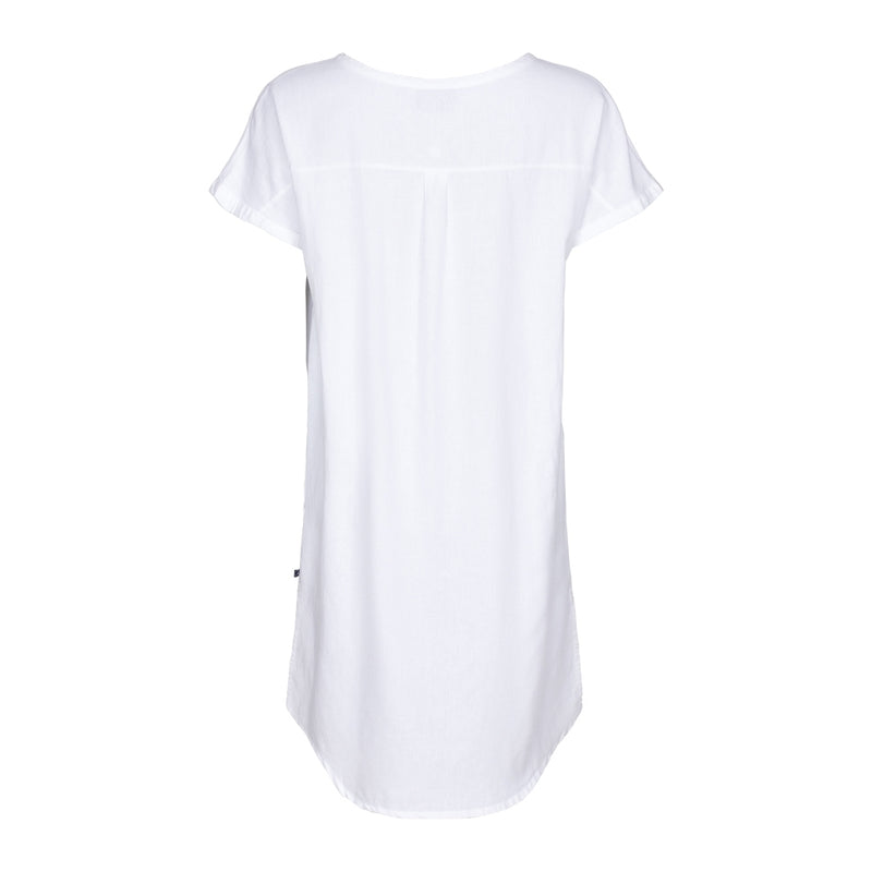 Sea Ranch Columbine Cotton Linen Tunic Dress Dresses / Shirts 1000 White