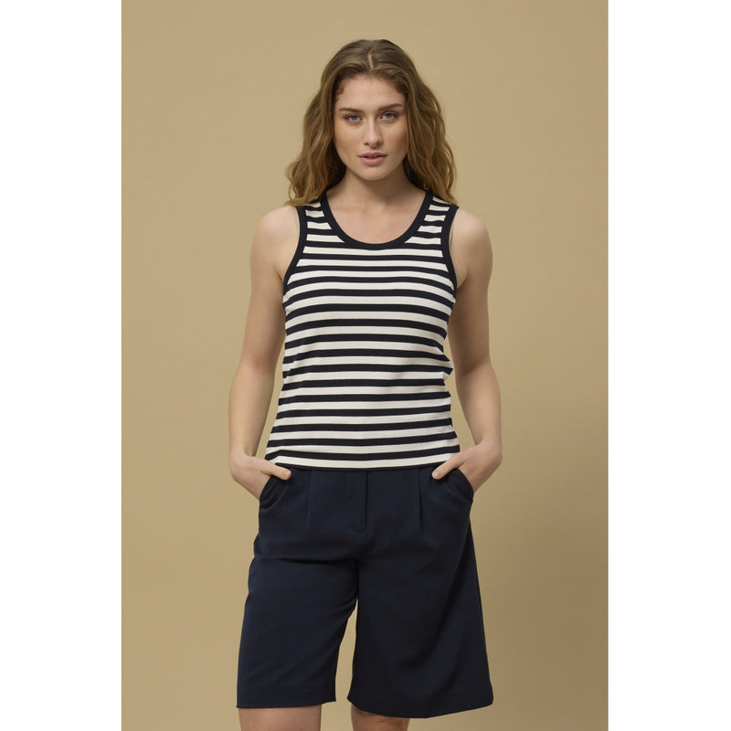 Redgreen Women Constantine Top Short Sleeve Tee 169 Dark Navy Stripe