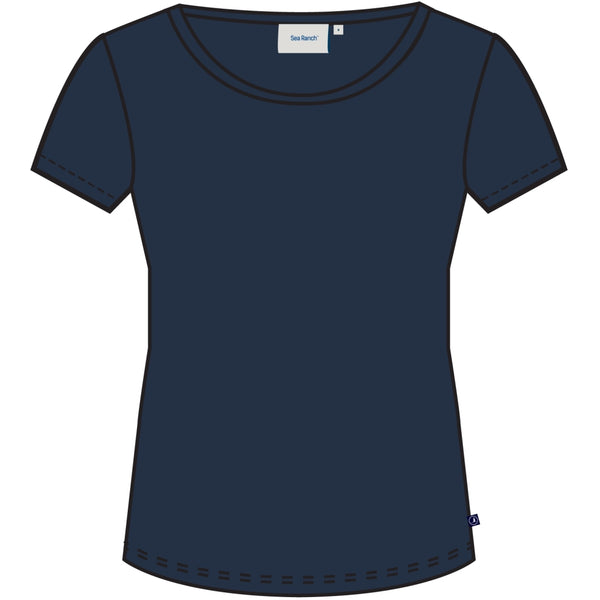 Sea Ranch Cosima Organic Cotton Tee Short Sleeve Tee 4000 SR Navy