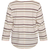 Redgreen Women Croco T-shirt Short Sleeve Tee 141 Rose Stripe