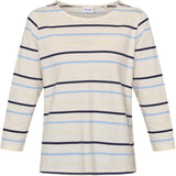 Redgreen Women Croco T-shirt Short Sleeve Tee 163 Blue Stripe