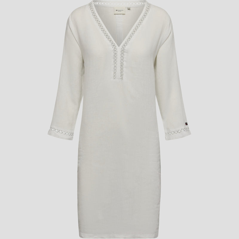 Redgreen Women Diaz Linen Dress Dresses / Shirts 010 White