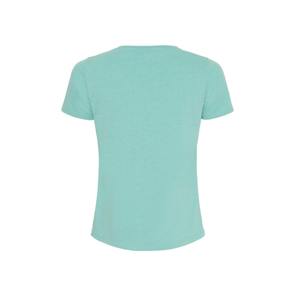 Sea Ranch Dorthea Organic Cotton V-Neck tee Short Sleeve Tee 4094 Aqua Blue