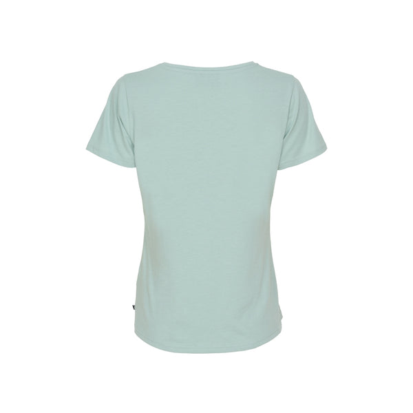 Sea Ranch Dorthea Organic Cotton V-Neck tee Short Sleeve Tee 4159 Blue surf