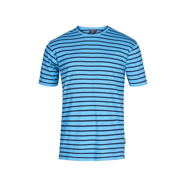 Sea Ranch Ebeltoft Striped Short Sleeve Tee Short Sleeve Tee 4089 Azure Blue/SR Navy