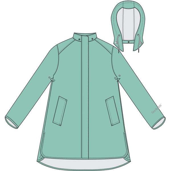 Sea Ranch Elice Rain Coat Jackets and Coats 5007 Mint