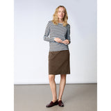 Redgreen Women Fie Long Sleeve T-shirt Long Sleeve Tee 162 Light Blue Stripe