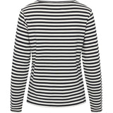 Redgreen Women Fie Long Sleeve T-shirt Long Sleeve Tee 199 Black Stripe