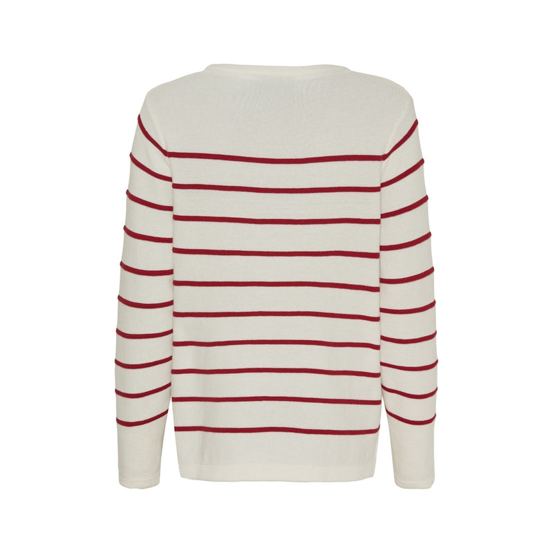 Sea Ranch Francoise Knit Knit 1033 Pearl/SR Red