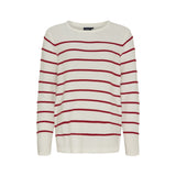 Sea Ranch Francoise Knit Knit 1033 Pearl/SR Red