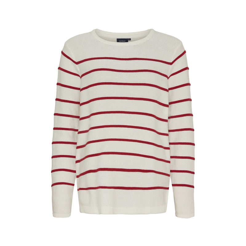 Sea Ranch Francoise Knit Knit 1033 Pearl/SR Red