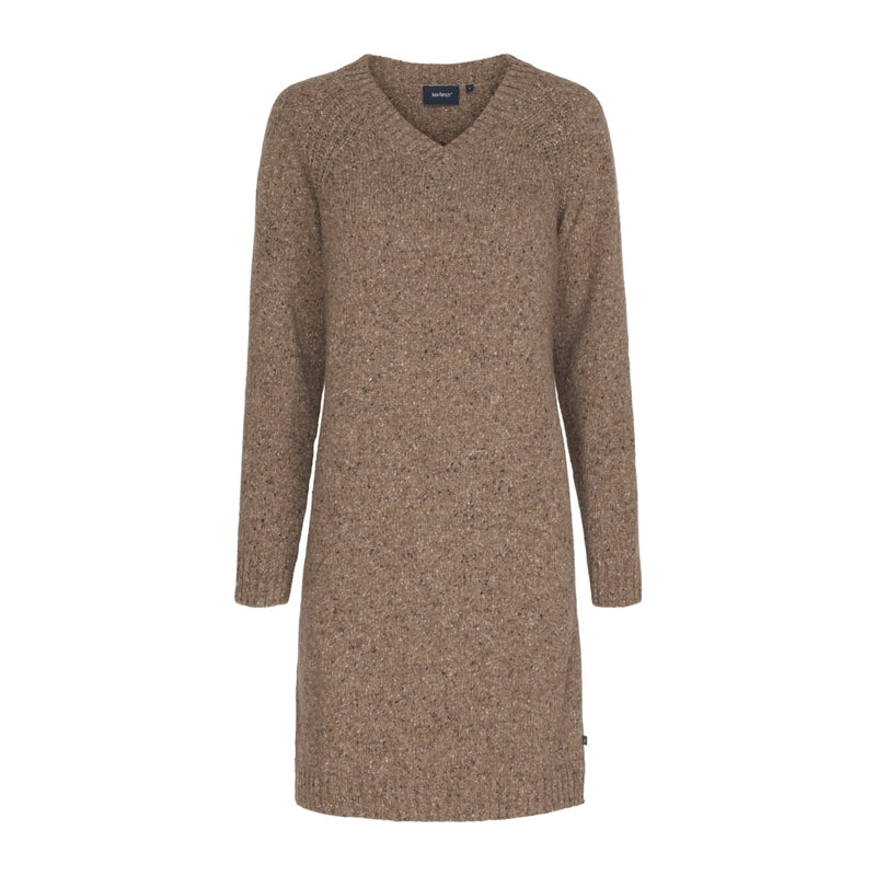 Sea Ranch Gina Long Sleeve V-Neck Knit Dress Knit 1031 Camel