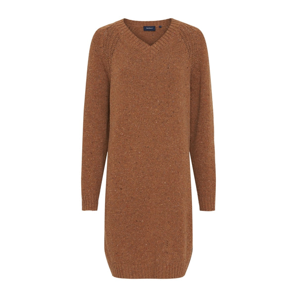 Sea Ranch Gina Long Sleeve V-Neck Knit Dress Knit 1031 Camel