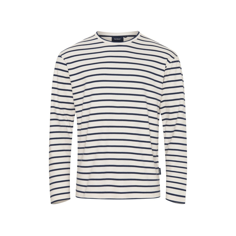 Sea Ranch Grenaa Striped Long Sleeve Tee Long Sleeve Tee 1009 Ecru/SR Navy