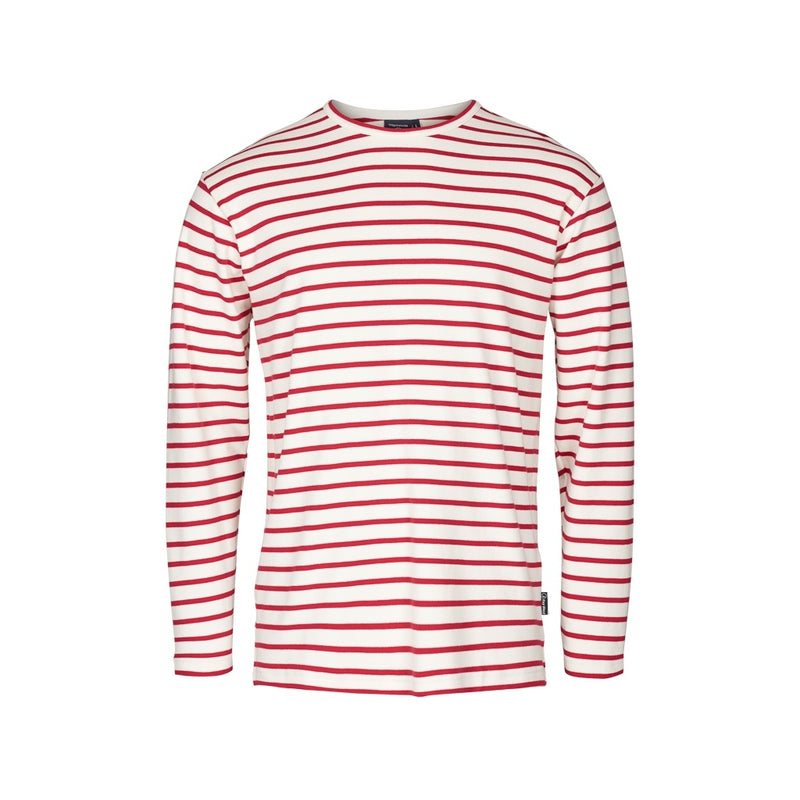 Sea Ranch Grenaa Striped Long Sleeve Tee Long Sleeve Tee 1010 Ecru/SR Red