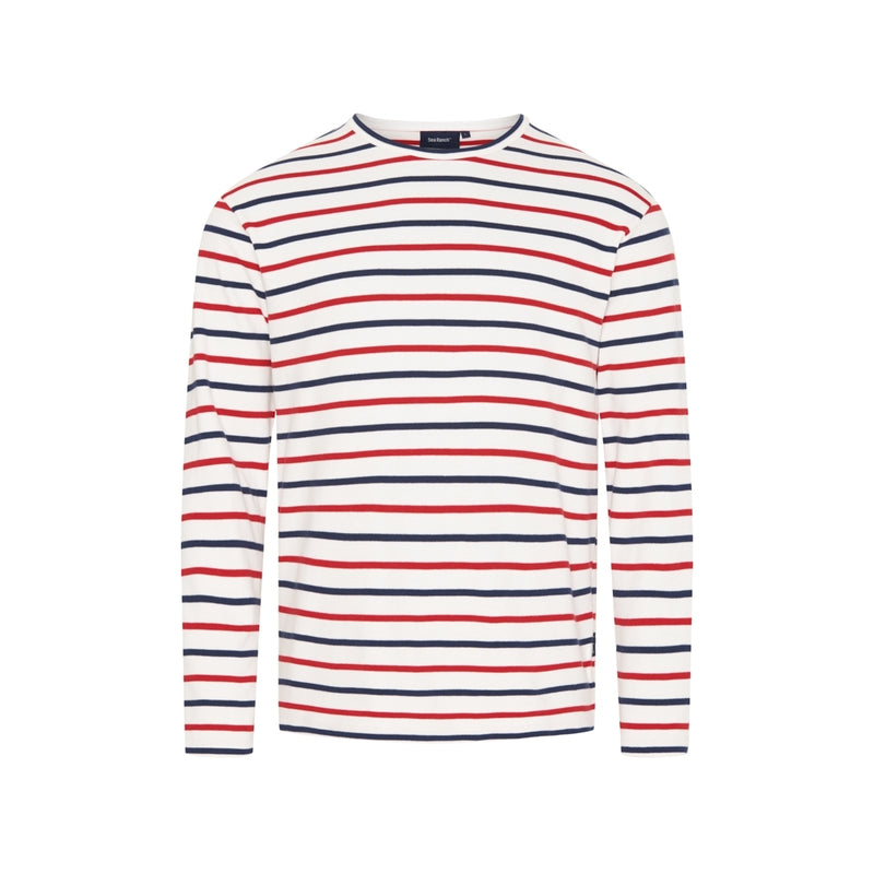 Sea Ranch Grenaa Striped Long Sleeve Tee Long Sleeve Tee 1015 Pearl/SR Navy/SR Red