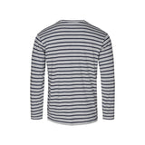 Sea Ranch Grenaa Striped Long Sleeve Tee Long Sleeve Tee 9023 Grey Melange/SR Navy