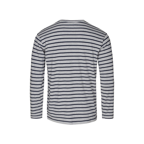 Sea Ranch Grenaa Striped Long Sleeve Tee Long Sleeve Tee 9023 Grey Melange/SR Navy