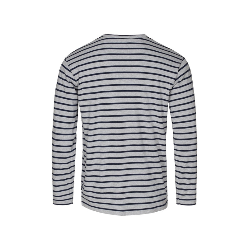 Sea Ranch Grenaa Striped Long Sleeve Tee Long Sleeve Tee 9023 Grey Melange/SR Navy