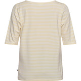 Redgreen Women Hedy kortærmet T-shirt Short Sleeve Tee 130 Yellow Pastel Stripe