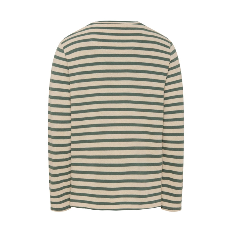 Sea Ranch Hugo Striped Long Sleeve Tee Long Sleeve Tee 5027 Ecru/Duck Green