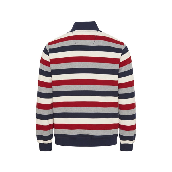 Sea Ranch Hutchinson Half Zip Sweats 4065 SR Navy/Grey Melange/SR Red