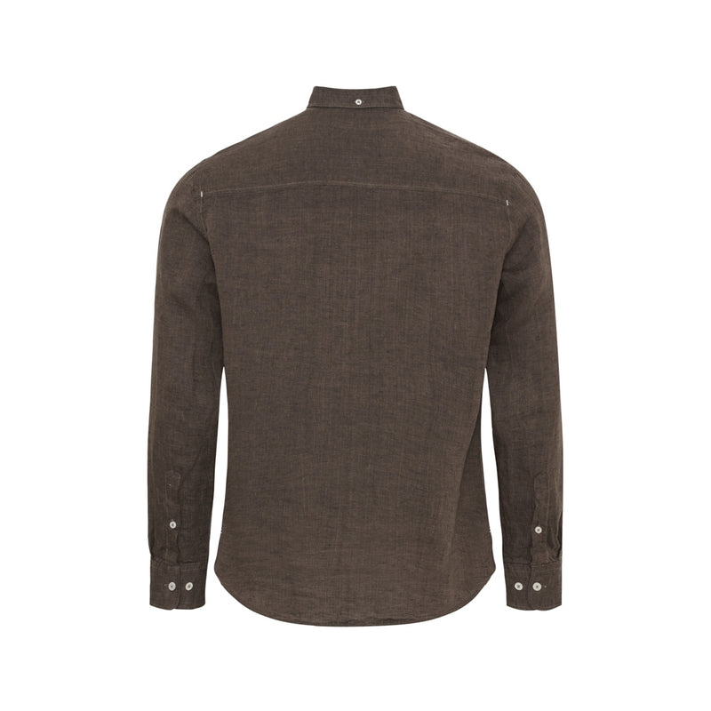 Sea Ranch Hyeres Long Sleeve Shirt Shirts 1990 Brown Melange