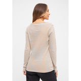 Sea Ranch Josefine Long Sleeve T-shirt Long Sleeve Tee 1988 Camel / Pearl