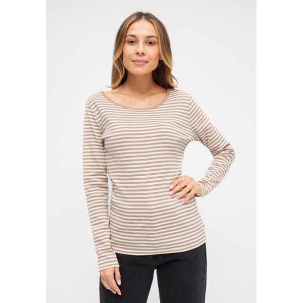 Sea Ranch Josefine Long Sleeve T-shirt Long Sleeve Tee 1988 Camel / Pearl