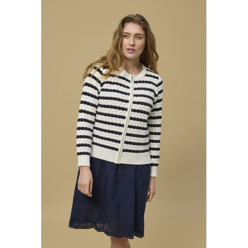 Redgreen Women Joye Knit Knit 120 Off White Stripe